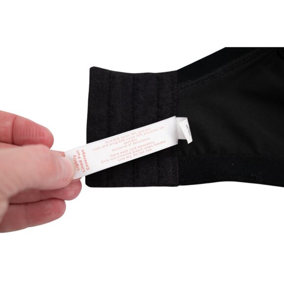 Lane Bryant Cacique T-Shirt Bra 46C Gray Lace Trim Lightly Lined Full Coverage - Picture 10 of 12